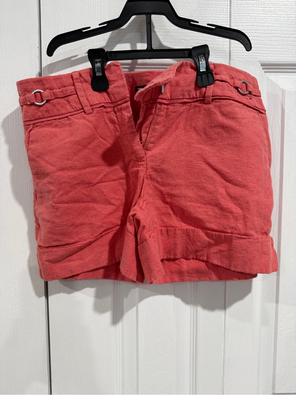 Coral Roll-Cuff Women’s Bermuda Shorts